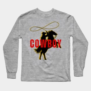 Silhouette Cowboy Long Sleeve T-Shirt